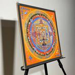 Painting of Tibetan Tradition - Mandala Kalachakra - Journey, Antiek en Kunst