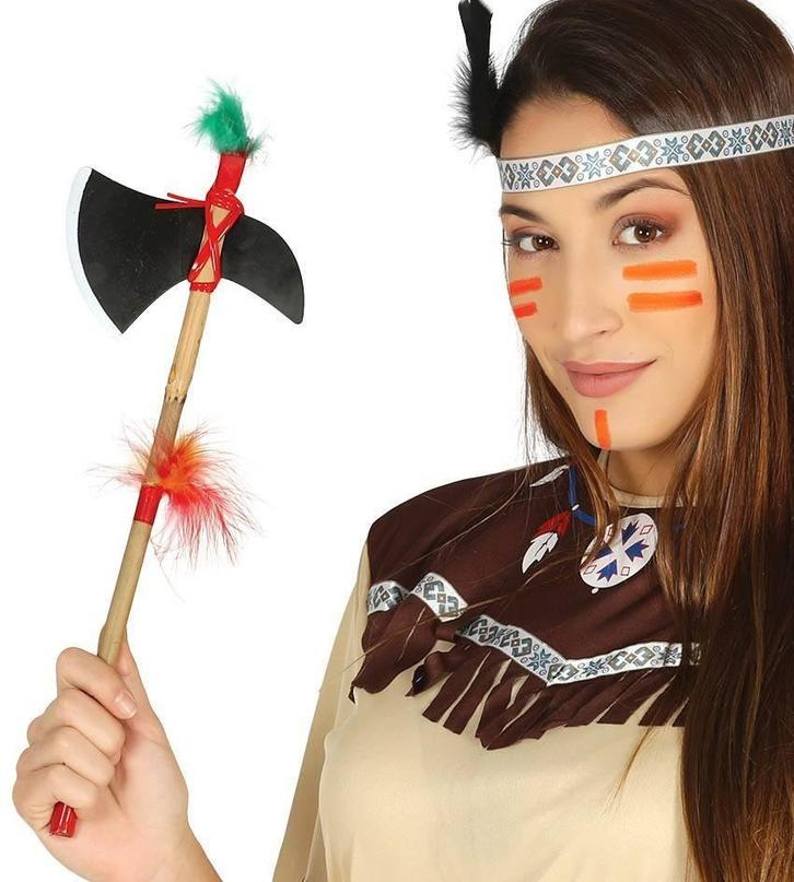 Indianen Bijl 35cm, Hobby en Vrije tijd, Feestartikelen, Nieuw, Verzenden