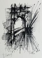 Roger Lersy (1920-2004) - Pont sur le Trieux - Estampe