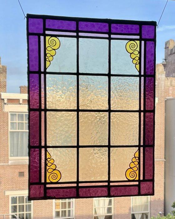 Glas-in-loodraam - 1930-1940, Antiek en Kunst, Kunst | Designobjecten