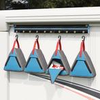 vidaXL Opbergzak 4 pcs Grijs en Blauw 24 x 16 x 24 cm oxford, Caravans en Kamperen, Tentaccessoires, Verzenden, Nieuw