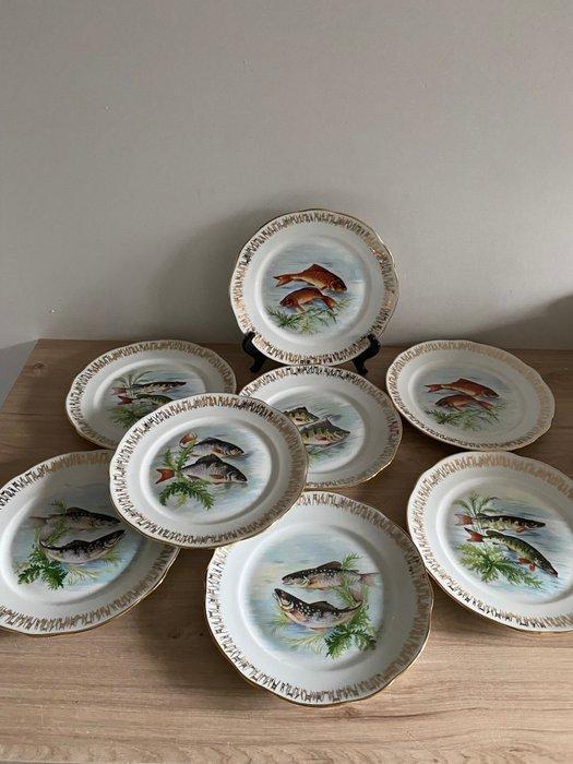 Porcelaine de Sologne - Larchevèque - Serveerschaal (8) -, Antiquités & Art, Antiquités | Meubles | Tables