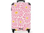 Veiling - Handbagage koffer lichtgewicht roze bloemen, Motoren, Nieuw