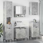 vidaXL Badkamermeubel Set Beton Grijs Samengesteld hout,, Huis en Inrichting, Verzenden, Nieuw