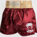 Venum Classic Muay Thai Shorts Bordeaux Goud Wit, Vechtsport, Verzenden