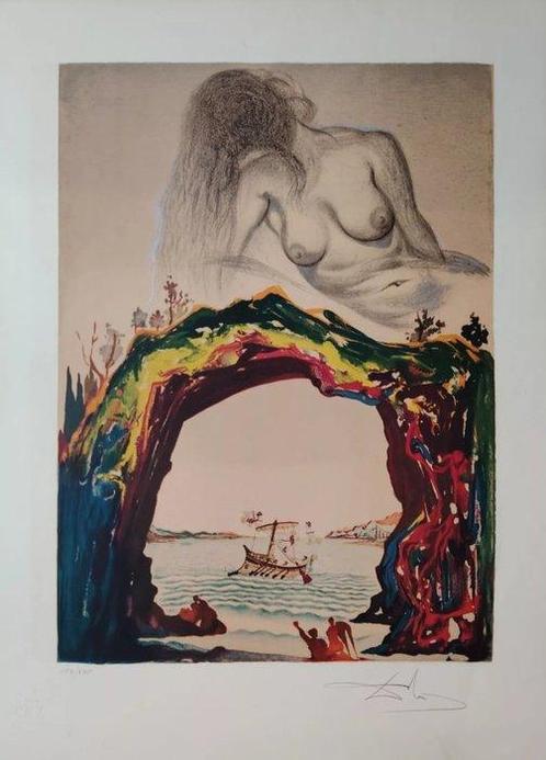 Salvador Dali (1904-1989) - La Sirène (Ulisse e le Sirene), Antiquités & Art, Antiquités | Autres Antiquités