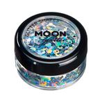Moon Glitter Holographic Glitter Shapes Silver 3g, Verzenden