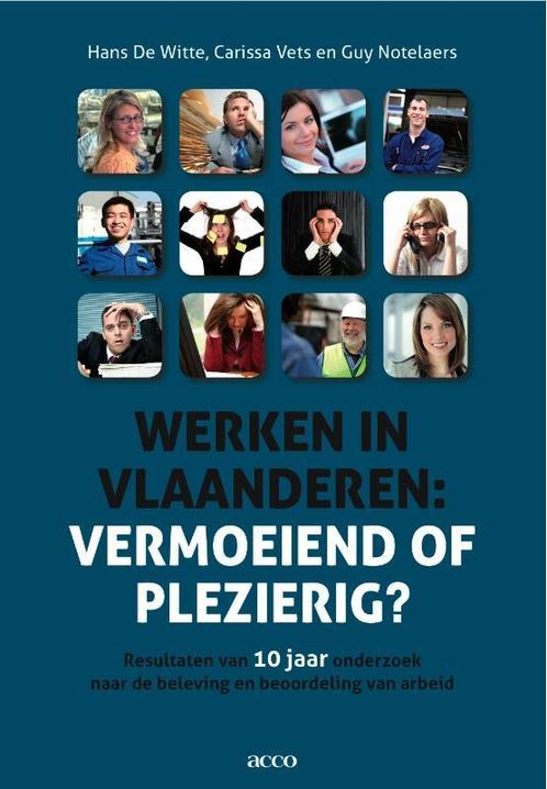 Werken in Vlaanderen 9789033479328 Hans de Witte, Boeken, Psychologie, Gelezen, Verzenden
