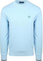 Fred Perry Sweater Logo Lichtblauw maat Maat 48/50 (M) Heren, Kleding | Heren, Truien en Vesten, Verzenden, Nieuw, Maat 48/50 (M)