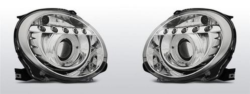 Carnamics Koplampen | Fiat 500 07-15 3-d | Devil Eyes chroom, Auto-onderdelen, Verlichting, Nieuw, Verzenden