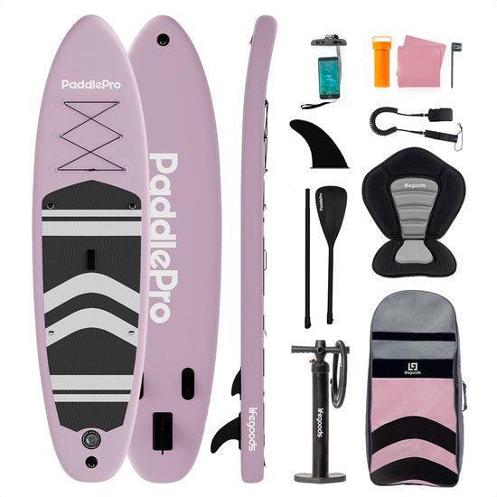 2dekans | LifeGoods PaddlePro SUP Board - Incl. Zitje -, Watersport en Boten, Suppen, Ophalen of Verzenden