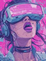 Shayer - Cyber Kiss (Cyberpunk 2077) - XL - 60x80cm - 1/1, Nieuw