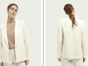 Veiling - Scotch & Soda Blazer Maat S Ecru, Kleding | Dames, Jasjes, Kostuums en Pakken, Nieuw
