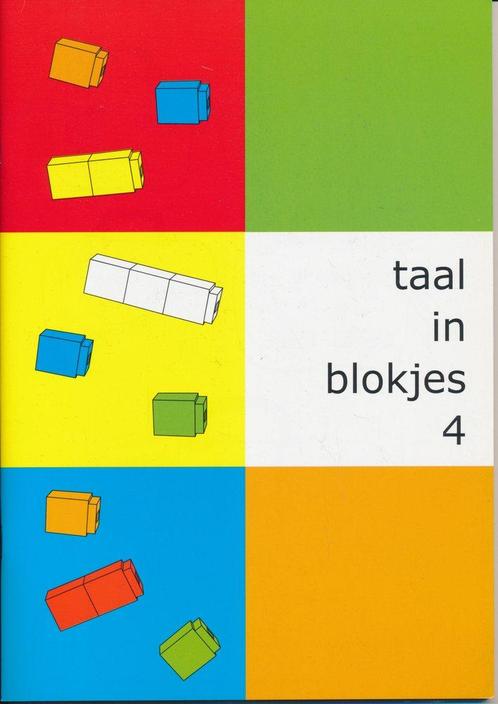 Taal in Blokjes werkschrift 4 nieuwste versie (per stuk), Livres, Livres scolaires, Envoi