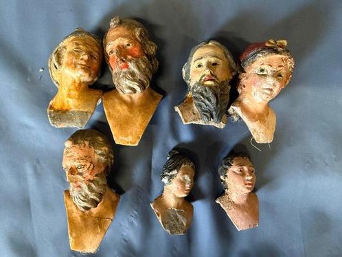 Hoofd van een figuur - Presepe Napoletano  (7) - Aardewerk, Antiek en Kunst, Kunst | Niet-Westerse kunst
