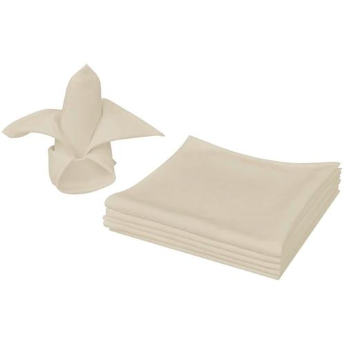 vidaXL Servetten 25 stuks créme 50x50 cm, Huis en Inrichting, Keuken | Textiel, Nieuw, Verzenden