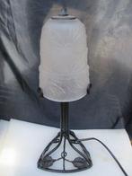Lamp - Art Déco. Tulpenglas. Smeedijzer circa 1930