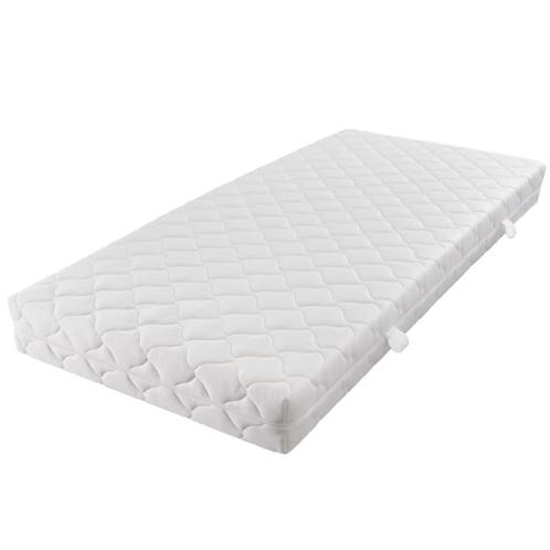 vidaXL Matelas avec housse lavable 200 x 160 x 17 cm, Maison & Meubles, Chambre à coucher | Matelas & Sommiers, Neuf, Envoi