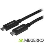 StarTech.com USB31CC50CM 0.5m USB C USB C Zwart USB-kabel, Verzenden, Nieuw