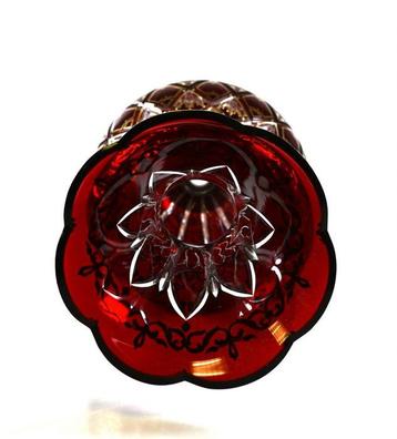 Vase à fleur unique - Cristal - Vase de luxe rubis