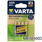 1x4 Varta RECHARGE ACCU Recycled 800 mAH AAA Micro NiMH, Verzenden, Nieuw