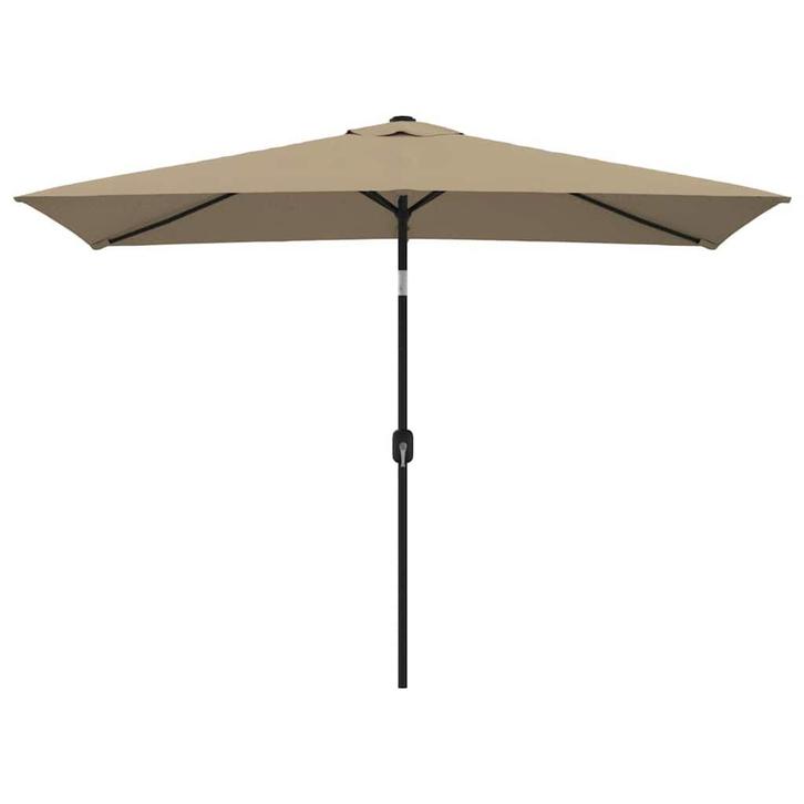 Grote Taupe Parasol 3x2m - Retour Deal! Ideaal Voor Horeca!, Tuin en Terras, Parasols, 1 tot 2 meter, Kantelbaar, Nieuw, Stokparasol