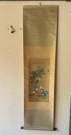 Oud Chinees zijde figuur schilderij 20e eeuw