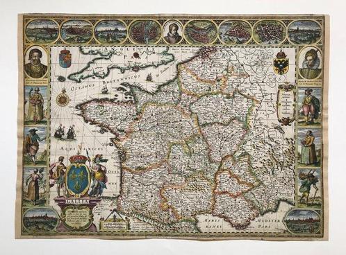 France - France; Willem Blaeu - Gallia - 1607, Boeken, Atlassen en Landkaarten
