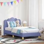 vidaXL Kinderen bedframe met hoofdboard Jeans Blauw 80 x 160, Huis en Inrichting, Slaapkamer | Bedden, Verzenden, Nieuw