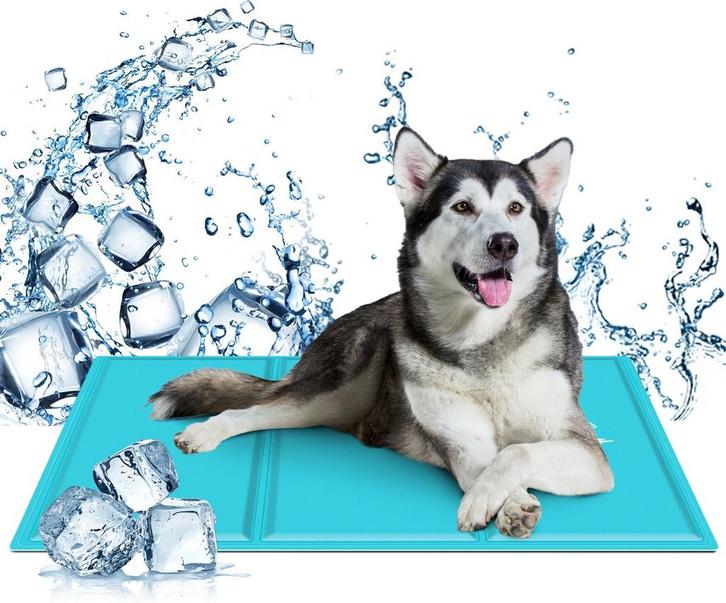 Nobleza Koelmat voor honden en katten - 70x110cm - Blauw •, Dieren en Toebehoren, Overige Dieren-accessoires, Verzenden