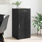 vidaXL Dressoir met lade Zwart eiken 42,5 x 40 x 93 cm, Huis en Inrichting, Kasten | Dressoirs, Verzenden, Nieuw