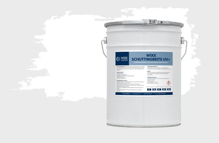 Wixx Schuttingbeits UV+ Wit 10L, Doe-het-zelf en Bouw, Verf, Beits en Lak, Wit, Nieuw, Verzenden