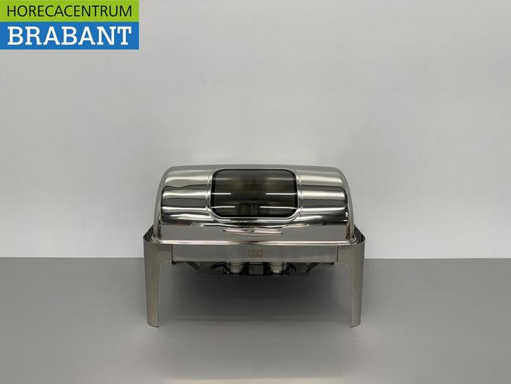 HCB Chafing Dish Rolltop RVS – Kijkglas – 9 liter – 2 x 1/2, Zakelijke goederen, Horeca | Keukenapparatuur, Ophalen of Verzenden
