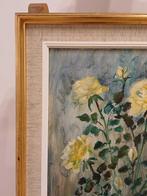 Escuela impresionista (XX) - NO RESERVE - Jarrón de rosas, Antiek en Kunst