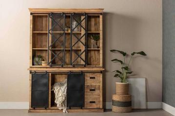 Buffetkast Mangohout Milan 220 X, Verzenden
