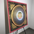 105 cm - Large Painting of Tibetan Tradition - Mandala
