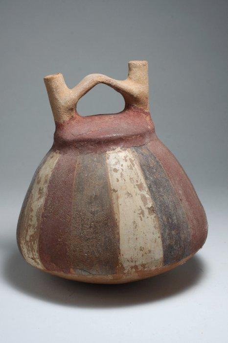 Nazca, Perú Terre cuite Vase - 19 cm, Verzamelen, Mineralen en Fossielen