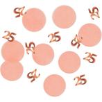 Tafelconfetti 25 Jaar Rose Goud 2,4cm 25gr, Hobby en Vrije tijd, Feestartikelen, Nieuw, Verzenden