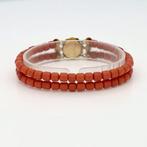Armband - 14 karaat Geel goud - Bloedkoraal, Handtassen en Accessoires, Nieuw