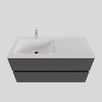 Badkamermeubel Solid Surface BWS Oslo 100x46 cm Links Mat, Ophalen of Verzenden, Nieuw, Bad