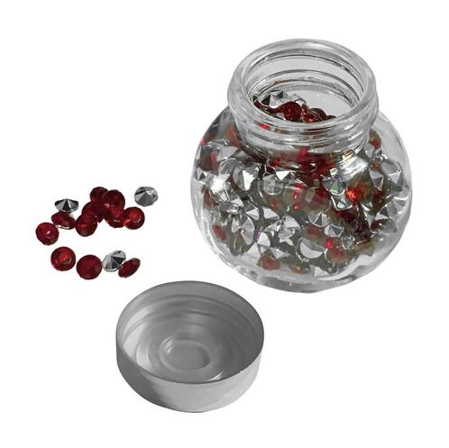 Decoratieve siersteentjes in mini glazen flesje (rood, 480, Bricolage & Construction, Outillage | Autres Machines, Envoi