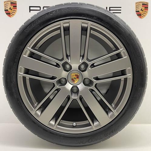 Porsche Panamera 971/2 Originele 20inch Platinium met banden, Autos : Pièces & Accessoires, Pneus & Jantes, Enlèvement