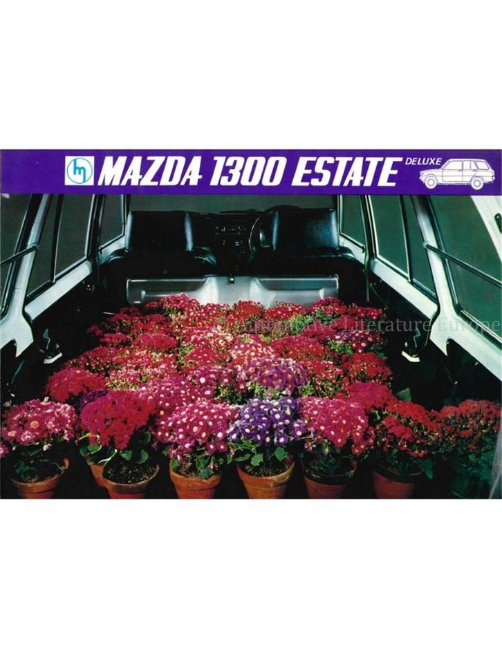 1970 MAZDA 1300 ESTATE BROCHURE ENGELS, Boeken, Auto's | Folders en Tijdschriften, Ophalen of Verzenden