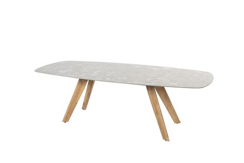 4 Seasons Outdoor Montana teak tuintafel met keramisch, Tuin en Terras, Tuinsets en Loungesets