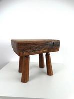 Tabouret - Chêne - Tabouret brutaliste, Antiek en Kunst