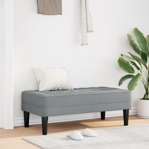 vidaXL Ligbed Lichtgrijs 113x57x39 cm Stof, Huis en Inrichting, Overige Huis en Inrichting, Nieuw, Verzenden