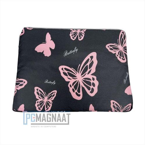 Laptop sleeve vlinderprint spatwaterbestendig 14,6 inch, Computers en Software, Laptoptassen, Nieuw, Ophalen of Verzenden