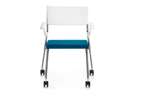 Tweedehands sedus Flip Flap - klapstoel groen, verrijdbaar., Huis en Inrichting, Stoelen, Gebruikt, Eén