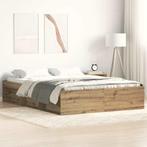 vidaXL Bedframe zonder matras spaanplaat artisanaal, Huis en Inrichting, Verzenden, Nieuw