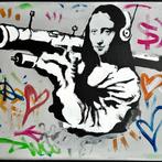 Replica (XX) - Banksy Mona Lisa Bazooka, Antiek en Kunst